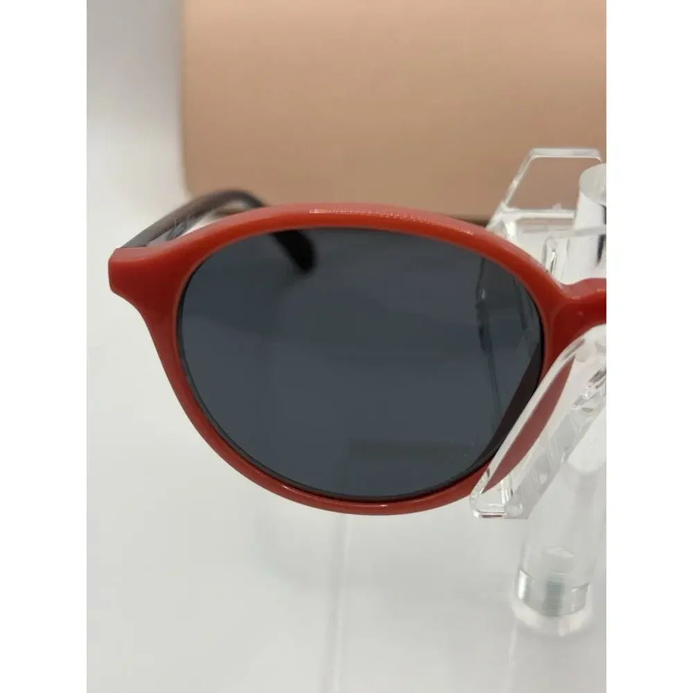 Luxottica LOS 930 QW RDBK Sunglasses Red Round 47-19-130 w/ Case